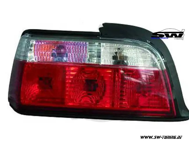 SW Rückleuchten für 3er BMW E36 Coupe / Cabrio red/crystal 90-97