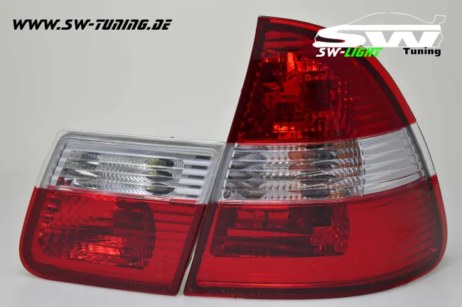 SW Rückleuchten für 3er BMW E46 Touring 98-06 red/crystal