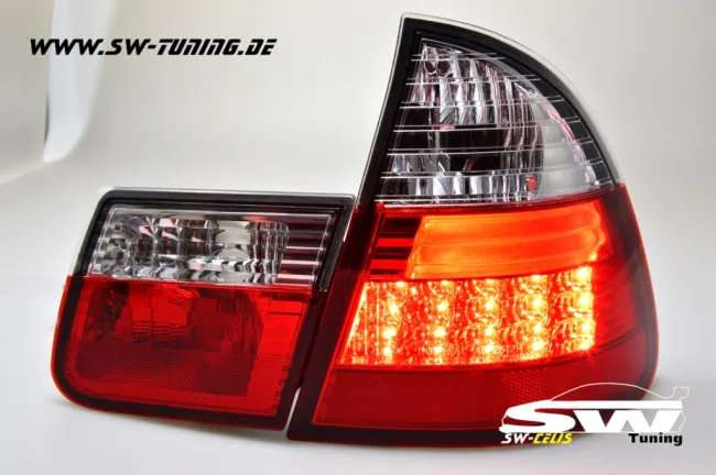 SW-Celis LED Rückleuchten BMW 3er E46 Touring 01-06 red/crystal