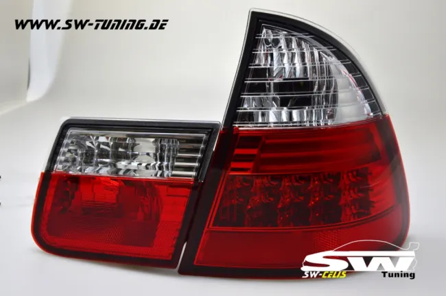 SW-Celis LED Rückleuchten BMW 3er E46 Touring 01-06 red/crystal