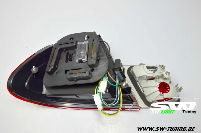 SW-Light LED Rückleuchten für BMW E46 Coupé 98-03 red/crystal 4teilig