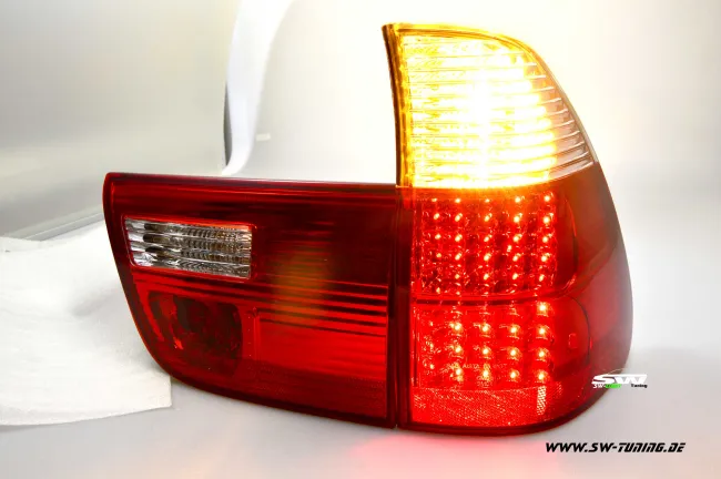 SW-Light LED Rückleuchten BMW X5 E53 00-03 red/crystal