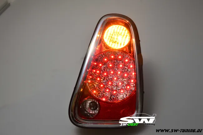SW-Light LED Rückleuchten Mini One / Cooper 03-06 R50 R53 crystal/red