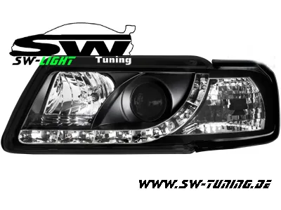 SW-Light Scheinwerfer für Audi A3 8L 96-00 mit LED Standlicht black
