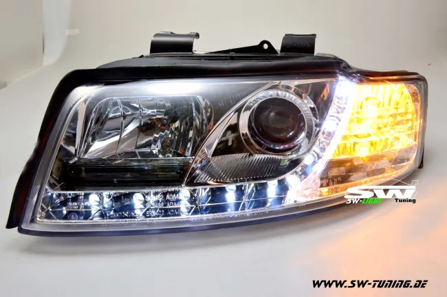 SW-Light headlights for Audi A4 8E 01-04 led positionslight chrome