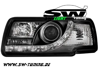 SW-Light Scheinwerfer für Audi 80 b4 Lim/Avant LED TFL-Optik black
