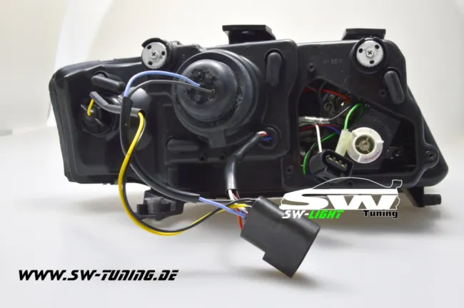 SW-Light Scheinwerfer für Audi A6 4B/C5 97-01 LED TFL-Optik black