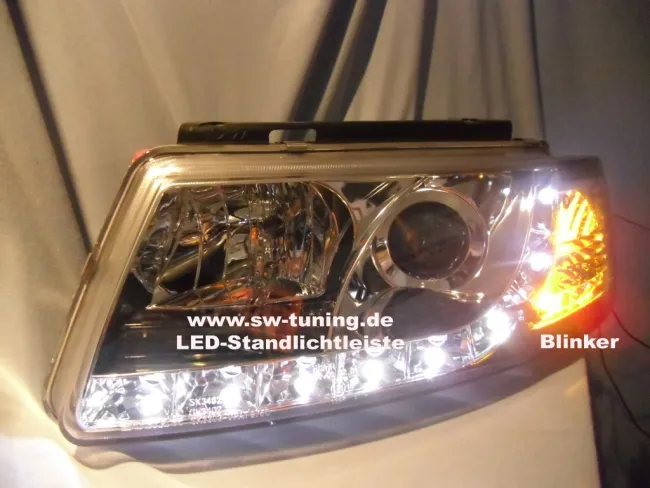 SW-Light headlights VW Passat 3B 97-01 LED positionslight chrome