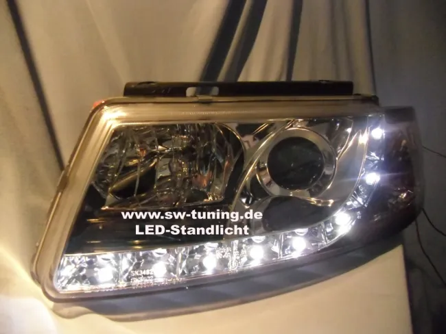 SW-Light headlights VW Passat 3B 97-01 LED positionslight chrome