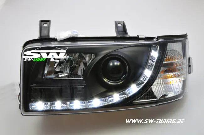 SW-Light Scheinwerfer VW T4 Typ 7D 90-03 LED Standlicht black kurzer Vorderwagen