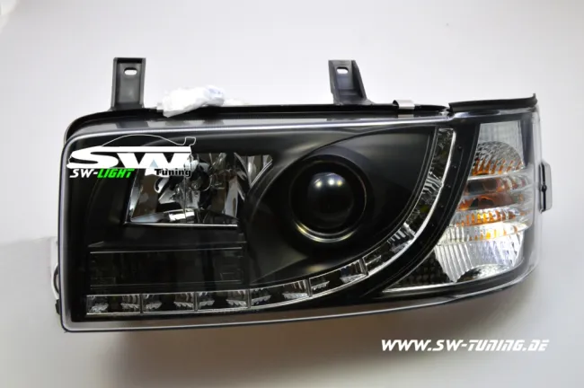 SW-Light Scheinwerfer VW T4 Typ 7D 90-03 LED Standlicht black kurzer Vorderwagen