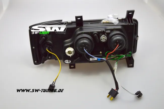 SW-Light Scheinwerfer VW T4 Typ 7D 90-03 LED Standlicht black kurzer Vorderwagen