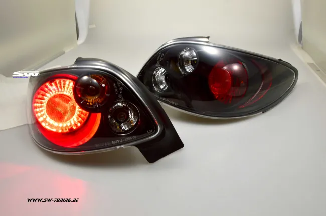 SW taillights for Peugeot 206cc 1999-2008 black