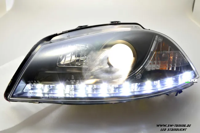 SW-Light headlights Seat Ibiza 6L/ Cordoba 03-08 LED positionlight