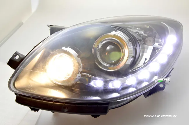 SW-Light Scheinwerfer Renault Twingo II 07-12 LED Standlicht black