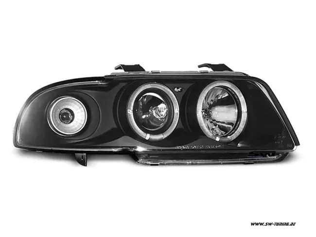 Angel Eye Scheinwerfer für AUDI A4 B5 95-98 LED Standlichtringe black