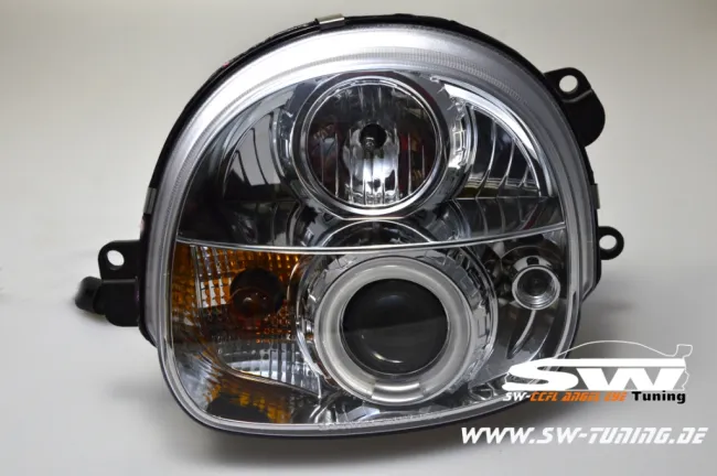Angel Eye Scheinwerfer Renault Twingo 92-07 LED Standlichtring chrom