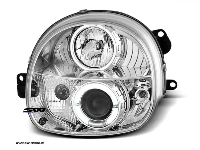 Angel Eye Scheinwerfer Renault Twingo 92-07 LED Standlichtring chrom