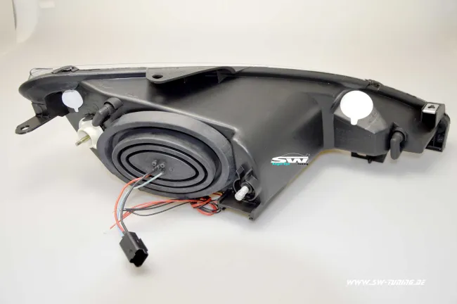 Angel Eye Scheinwerfer für Peugeot 206 99-07 LED 2 Standlichtringe chrom