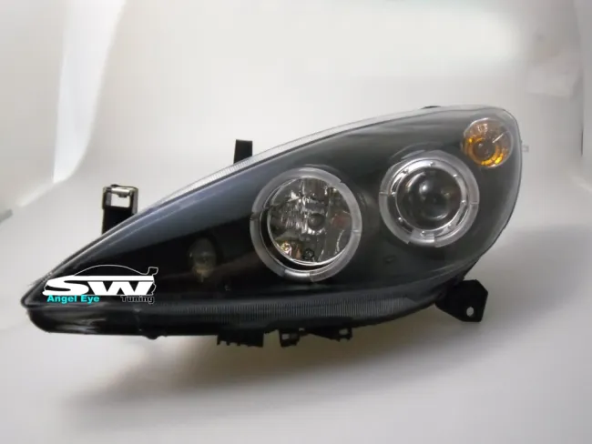 Angel Eye Scheinwerfer Peugeot 307 01-05 LED SLR / LWR Black