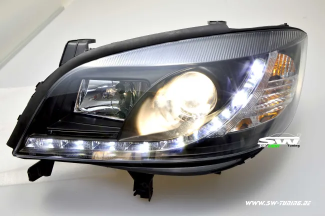 SW-Light Scheinwerfer Opel Zafira A 99-05 LED Standlicht schwarz