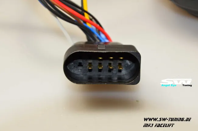 Angel Eye Scheinwerfer Ford Focus mk1 01-04 LED SLR facelift black