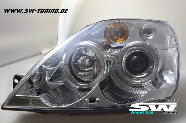 Angel Eye Scheinwerfer Ford Fiesta Mk6 JH1 JD3 02-05 LED Standlichtringe chrom