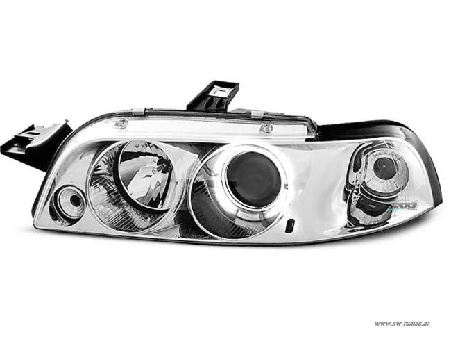 Angel Eye Scheinwerfer für Fiat Punto Typ 176 93-99 LED Standlichtring chrome