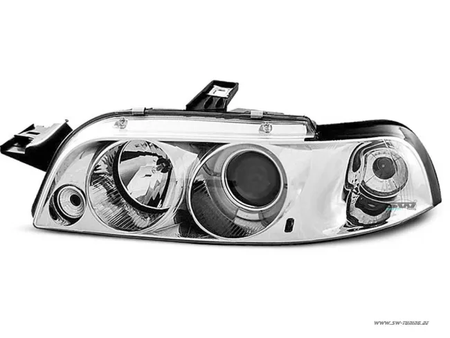 Angel Eye Scheinwerfer für Fiat Punto Typ 176 93-99 LED Standlichtring chrome