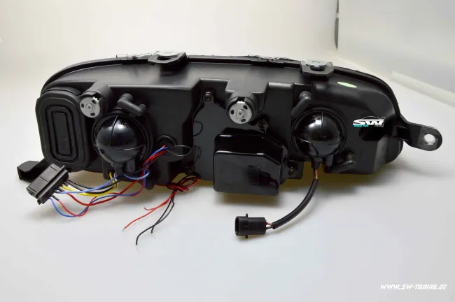 Angel Eye Scheinwerfer Fiat Punto Typ 188 99-03 2 LED Standlichtringe chrome