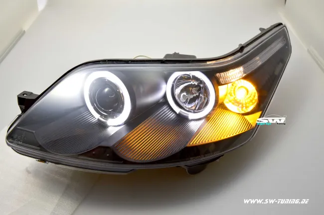 Angel Eye Scheinwerfer Citroen C4 Typ L 04-07 LED SLR/LWR-Motor black