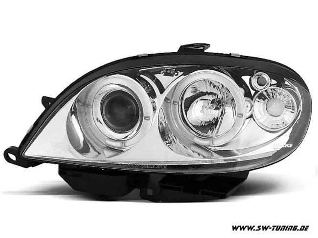 Angel Eye Scheinwerfer Citroen Saxo 00-03 LED Standlichtringe chrom