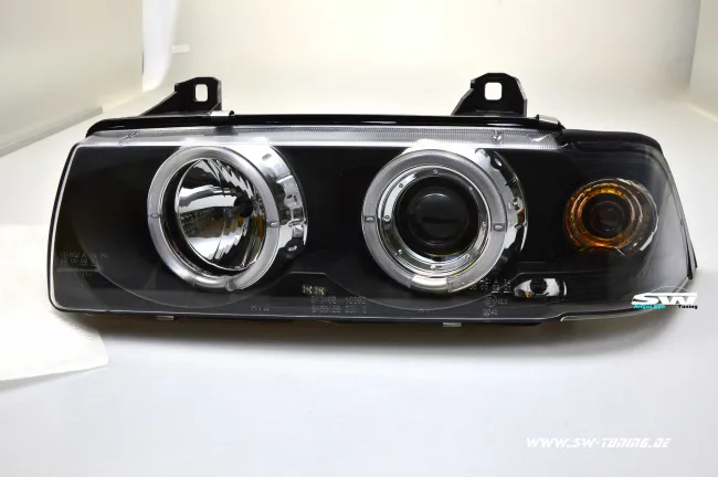 Angel Eye Scheinwerfer für BMW E36 Coupé/Cabrio 92-98 LED Standlichtringe black