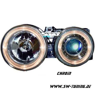 Angel Eye Scheinwerfer 3er BMW E30 82-94 Standlichtringe chrom