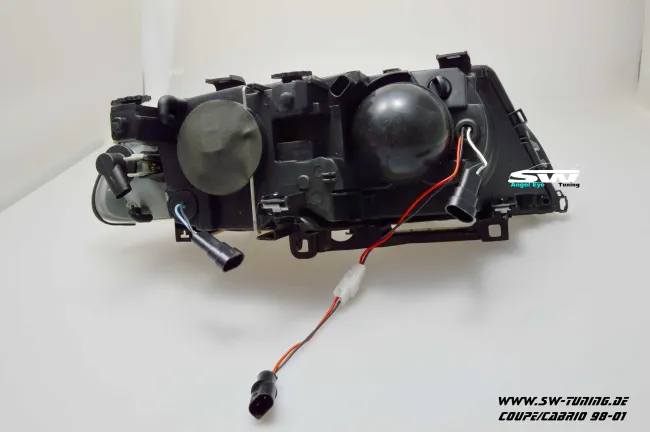 Angel Eye Scheinwerfer BMW E46 Coupé/cabrio 98-02 High LED SLR black