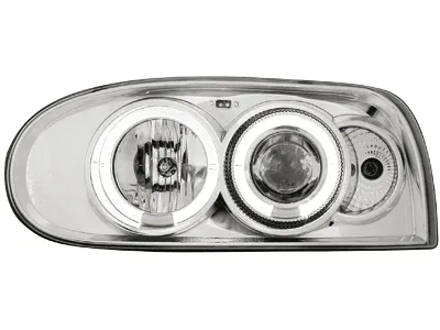Angel Eye Scheinwerfer für VW Golf 3 92-97 LED Standlichtringe chrome