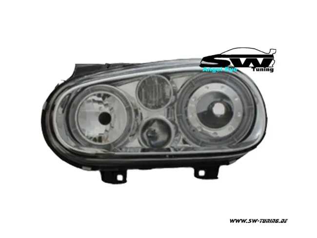Angel Eye Scheinwerfer für VW Golf IV 2 Standlichtringe chrom R-Look