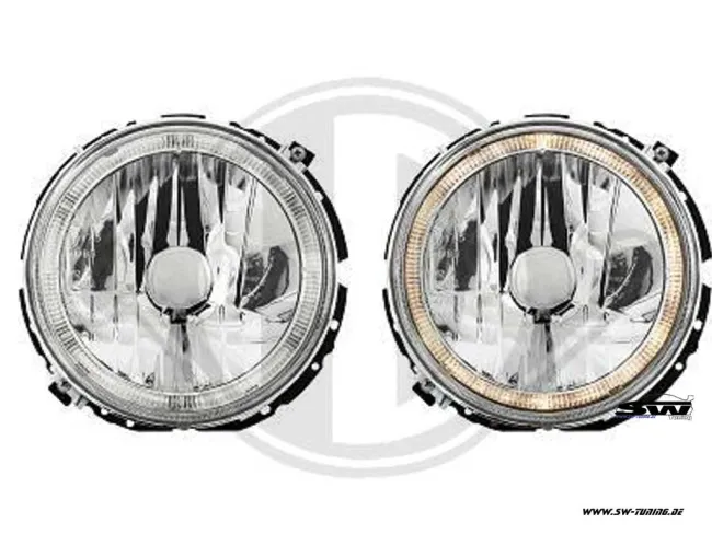 Angel Eye Scheinwerfer für VW Golf I Standlichtringe chrome