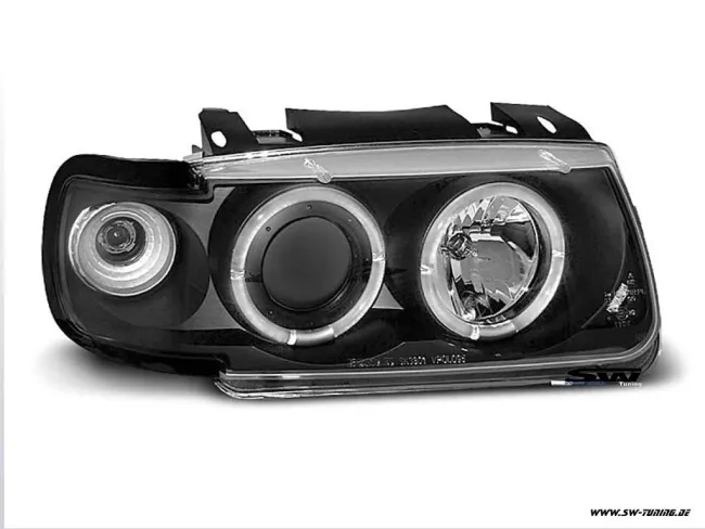 Angel Eye Scheinwerfer VW Polo 6N 95-98 LED Standlichtringe black