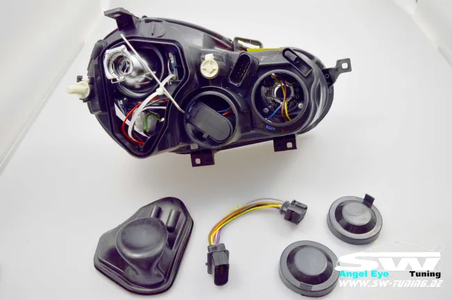 Angel Eye Scheinwerfer für VW Polo 9N 02-04 black
