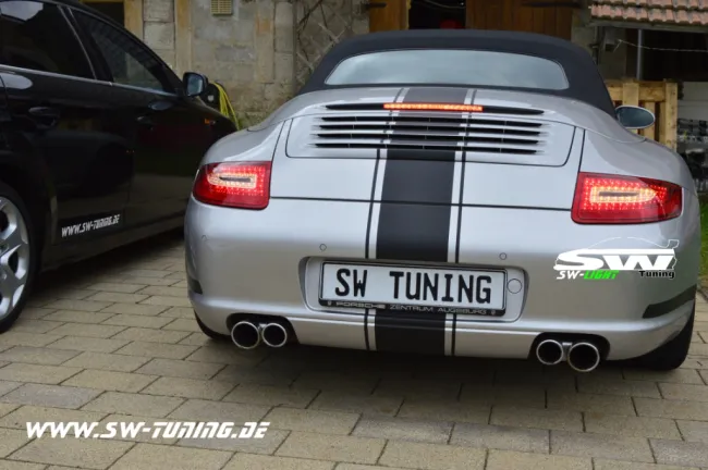 SW LED Rückleuchten passend für Porsche 911 / 997 04-08 red/crystal