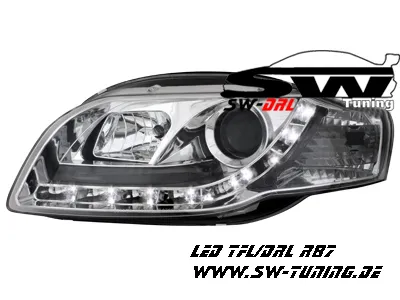 SW-DRL Scheinwerfer AUDI A4 B7 04-08 LED Tagfahrlicht chrome