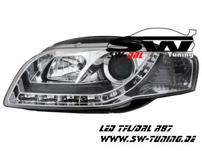SW-DRL Scheinwerfer AUDI A4 B7 04-08 LED Tagfahrlicht chrome