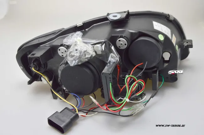 SW-DRL headlights suitable for Audi A4 B7 04-08 LED daytime-running-lamp black