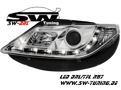 SW-DRL Scheinwerfer Seat Ibiza 6J 08-12 LED-Tagfahrlicht chrome