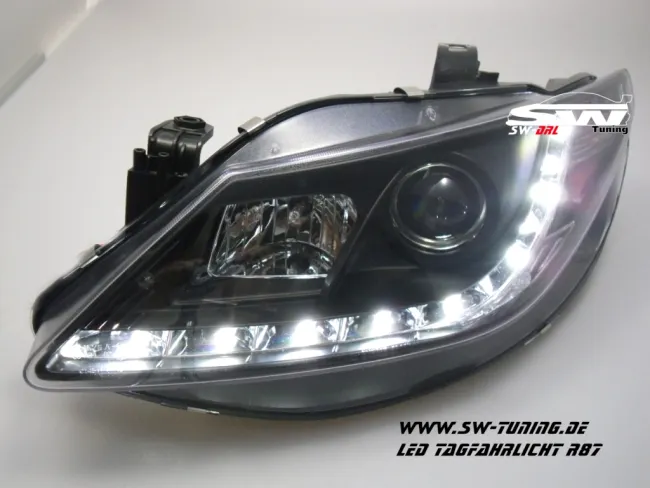 SW-DRL Scheinwerfer Seat Ibiza 6J 08-12 LED-TAGFAHRLICHT black
