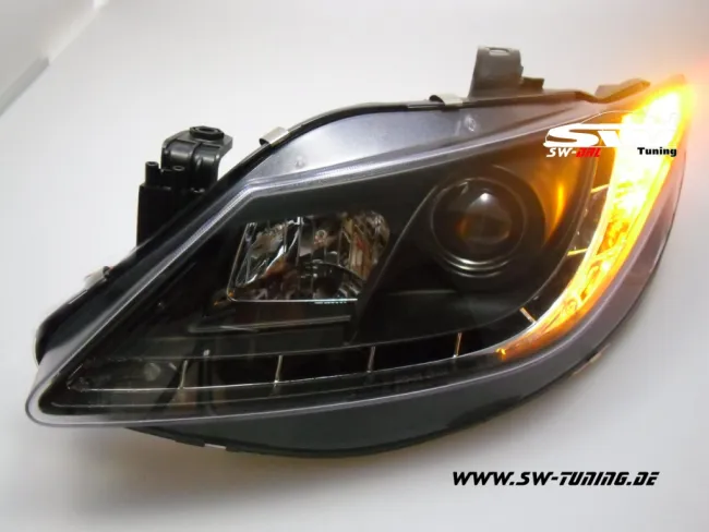 SW-DRL Scheinwerfer Seat Ibiza 6J 08-12 LED-TAGFAHRLICHT black