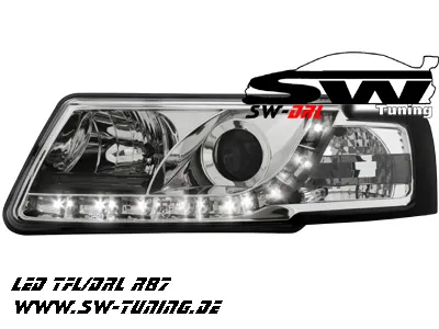 SW-DRL Scheinwerfer VW Passat 3B 96-00 LED-Tagfahrlicht chrome