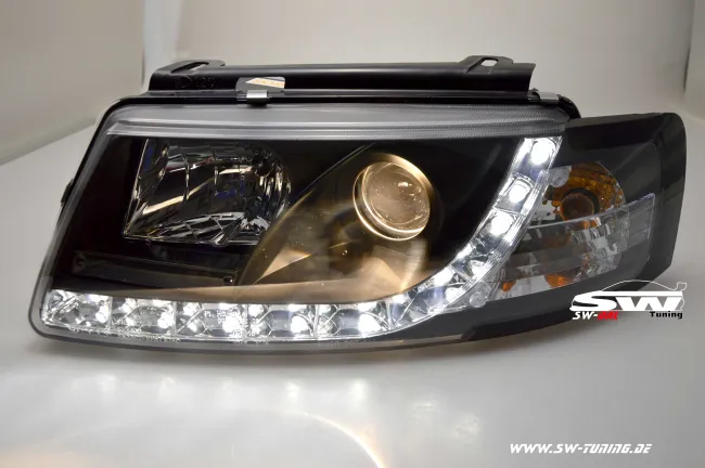 SW-DRL Scheinwerfer VW Passat 3B 96-00 LED-Tagfahrlicht black
