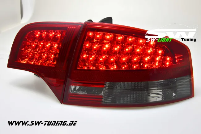 SW-Light LED Rückleuchten für Audi A4 B7 Limousine 04-08 red/smoke